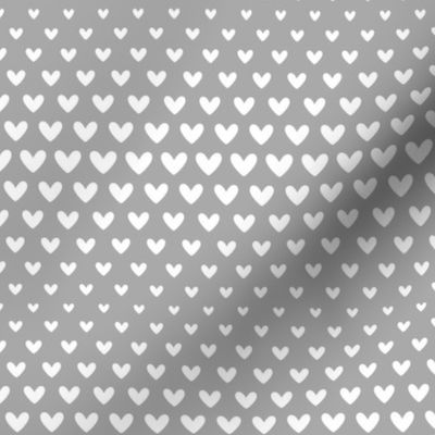 halftone hearts grey reversed