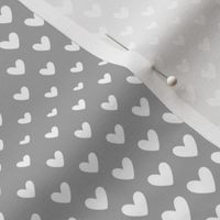 halftone hearts grey reversed