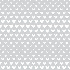 halftone hearts light grey reversed