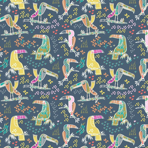 Tropical birds - large scale