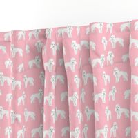 Toy Poodle dog pattern dog fabric  pink