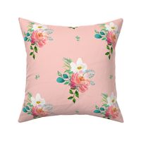 10.5" Flamingo Park Florals - Dark Pink