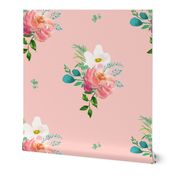 10.5" Flamingo Park Florals - Dark Pink