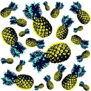 Pineapples / White Background