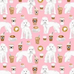 toy poodle coffee fabric dogs toy breed fabrics coffees - pink