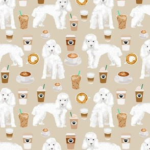 toy poodle coffee fabric dogs toy breed fabrics coffees - sand
