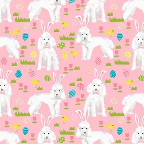 toy poodle  easter fabric spring pastel easter egg - pink