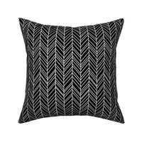 herringbone feathers black