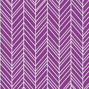 herringbone feathers grape purple