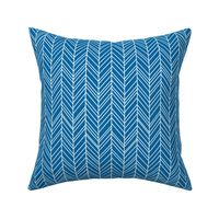 herringbone feathers royal blue