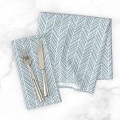 herringbone feathers slate blue