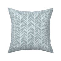 herringbone feathers slate blue