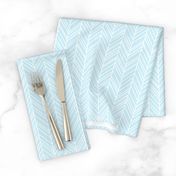 herringbone feathers ice blue