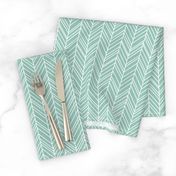 herringbone feathers faded teal