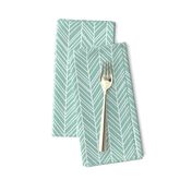 herringbone feathers faded teal