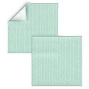 herringbone feathers mint green