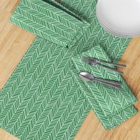 herringbone feathers kelly green