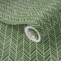 herringbone feathers hunter green