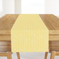 herringbone feathers sunshine yellow