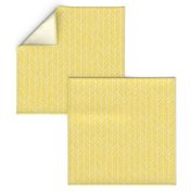 herringbone feathers butter yellow