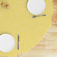 herringbone feathers butter yellow