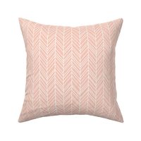 herringbone feathers blush pink