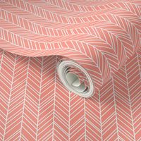 herringbone feathers peach