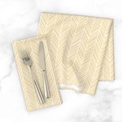 herringbone feathers creamy banana