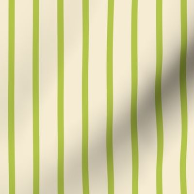 stripes lime green + winter white