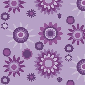 purple floral multi