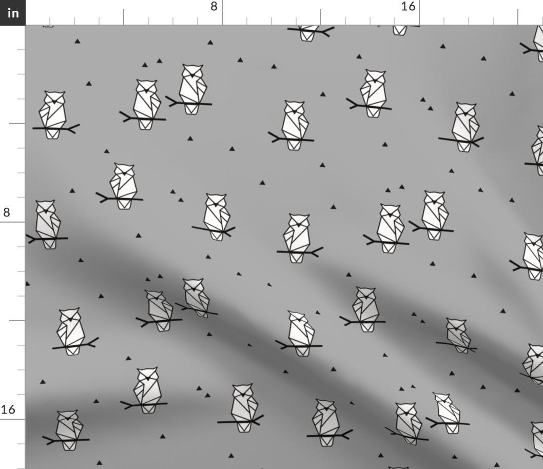 Owls - grey woodland forest autumn || by sunny afternoon