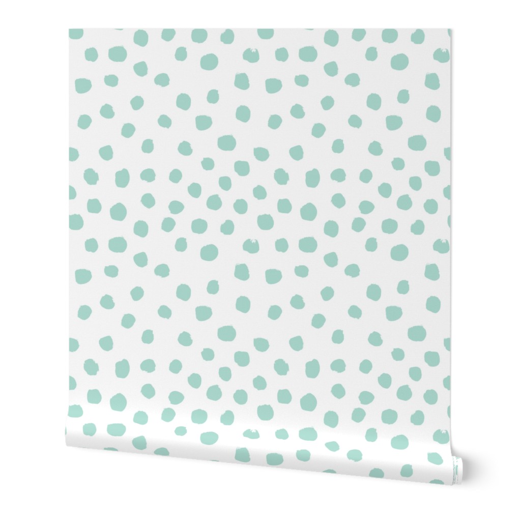 mint dots coordinate mint dots nursery baby