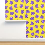 Purple Cartoon Elephants by Cheerful Madness!!