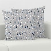 lighthouse // navy white and grey lighthouse fabric nautical summer hand-drawn maritime fabric