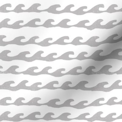 surf // grey and white water waves summer fabric nautical design by andrea lauren