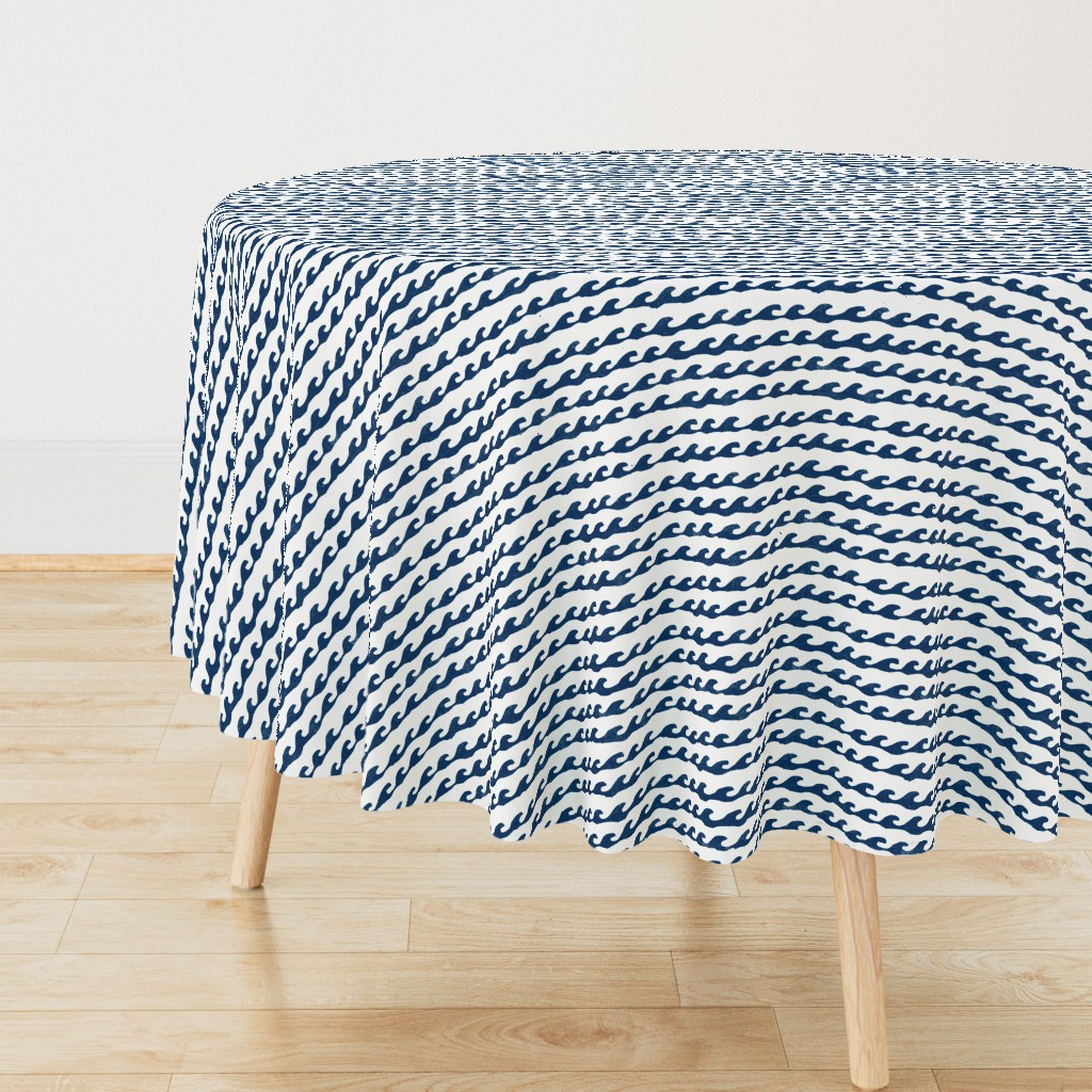 surf // navy and white fabric summer nautical ocean fabric by andrea lauren