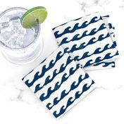 surf // navy and white fabric summer nautical ocean fabric by andrea lauren