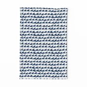 surf // navy and white fabric summer nautical ocean fabric by andrea lauren