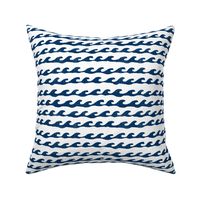 surf // navy and white fabric summer nautical ocean fabric by andrea lauren