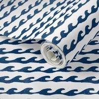 surf // navy and white fabric summer nautical ocean fabric by andrea lauren