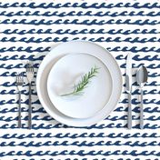 surf // navy and white fabric summer nautical ocean fabric by andrea lauren