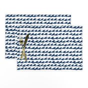 surf // navy and white fabric summer nautical ocean fabric by andrea lauren