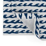 surf // navy and white fabric summer nautical ocean fabric by andrea lauren