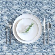 waves // hand-drawn wave nautical ocean fabric by andrea lauren