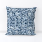 waves // hand-drawn wave nautical ocean fabric by andrea lauren