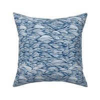 waves // hand-drawn wave nautical ocean fabric by andrea lauren