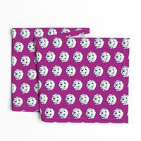 Goldendoodles - adorable doodle dogs in purple