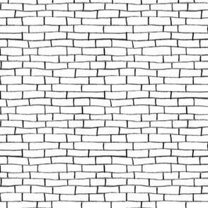 Brick road - White and Black