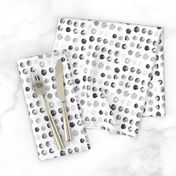 Watercolor Marble Dots || Modern Abstract spots gray grey black white low volume  _ Miss Chiff Designs