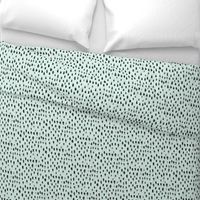 Watercolor Rain Spots Mint Green || Drops Dots  Gray grey Black White _Miss Chiff Designs